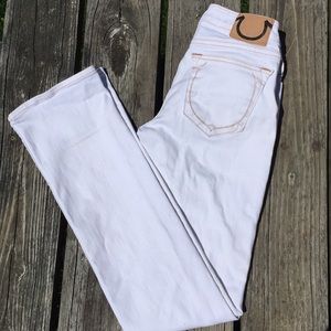 True Religion White Jeans Sz 27